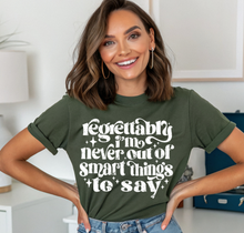 Load image into Gallery viewer, Smart To Say Graphic Tee (multiple color options)