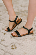 Load image into Gallery viewer, Riddle Ankle Strap Sandal in Black