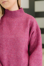 Load image into Gallery viewer, Right to the Core High Neck Pullover in Light Plum