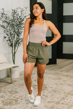Load image into Gallery viewer, Rile Me Up High Waisted Shorts in Dusty Olive