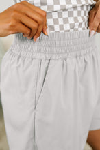 Load image into Gallery viewer, Rile Me Up High Waisted Shorts in Light Grey