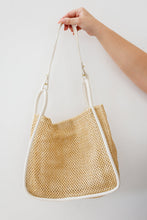 Load image into Gallery viewer, Road Less Traveled Handbag with Zipper Pouch in Cream