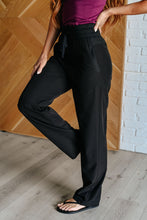 Load image into Gallery viewer, Runner's High Drawstring Joggers in Black