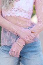 Load image into Gallery viewer, Pink Lace Embrace Top