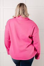 Load image into Gallery viewer, Same Ol' Situation Collared Pullover in Hot Pink
