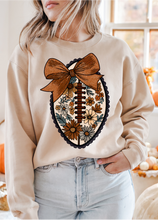 Load image into Gallery viewer, Floral Football Graphic Tee & Sweatshirt (multiple color options)