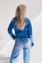 Load image into Gallery viewer, RISEN Sea Spray Frayed Jean Jacket