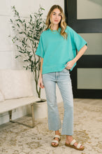 Load image into Gallery viewer, Sense of Clarity Boxy Top in Turquoise
