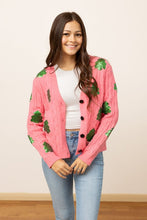 Load image into Gallery viewer, Sequin Trees Cardigan