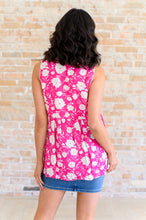Load image into Gallery viewer, Silly Love Songs Floral Tank in Hot Pink