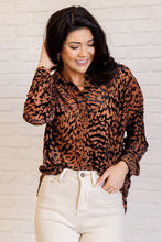 Load image into Gallery viewer, So Fierce Animal Print Blouse