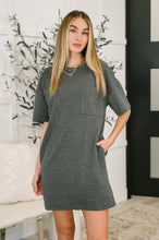 Load image into Gallery viewer, So Thoughtful That Way Textured T-Shirt Dress
