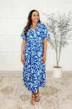 Load image into Gallery viewer, Soft Sonata V-Neck Dress in Blue