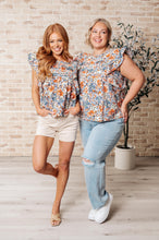 Load image into Gallery viewer, Something Peaceful Flutter Sleeve Blouse