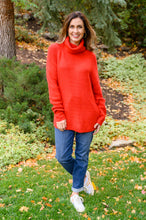 Load image into Gallery viewer, Steady Pace Roll Neck Sweater In Red
