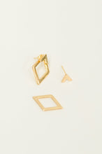 Load image into Gallery viewer, Steal Your Breath Geometric Rhombus Stud Earrings