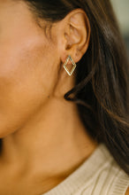 Load image into Gallery viewer, Steal Your Breath Geometric Rhombus Stud Earrings