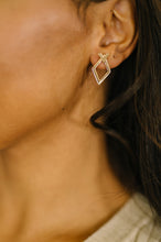 Load image into Gallery viewer, Steal Your Breath Geometric Rhombus Stud Earrings