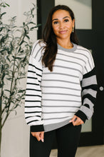 Load image into Gallery viewer, Striped Simplicity Color Block Relaxed Pullover