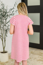 Load image into Gallery viewer, Sunny Stripes Casual Flutter Sleeve Dress