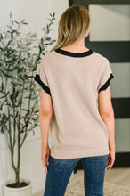 Load image into Gallery viewer, Sure Seems Sweet Contrast Trim Sleeveless Sweater