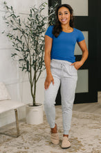 Load image into Gallery viewer, Sweat It High Waisted Joggers in Heather Grey