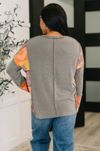 Load image into Gallery viewer, Sweet as Pie Color Block Relaxed Long Sleeve