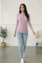 Load image into Gallery viewer, Grape Gum Drop Lounge Henley