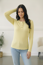 Load image into Gallery viewer, Lemon Gum Drop Lounge Henley