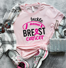 Load image into Gallery viewer, Tackle Breast Cancer Graphic T-Shirt
