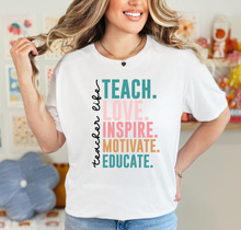 Load image into Gallery viewer, Teacher Life Graphic T-Shirt