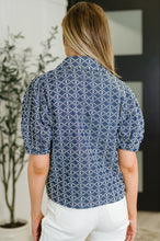 Load image into Gallery viewer, The Darling Detail Collared Blouse in Denim