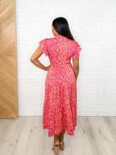 Load image into Gallery viewer, The Way You Move Flutter Sleeve Dress in Fuchsia
