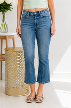 Load image into Gallery viewer, JUDY BLUE The Harper Crop Flare Jeans