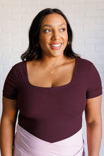 Load image into Gallery viewer, They're Not Like Us Square Neck Bodysuit in Cassis