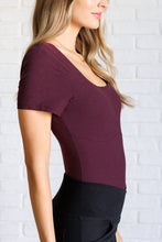 Load image into Gallery viewer, They're Not Like Us Square Neck Bodysuit in Cassis