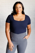 Load image into Gallery viewer, They're Not Like Us Square Neck Bodysuit in Navy