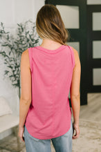 Load image into Gallery viewer, Thread Theory Round Neck Tank in Pink