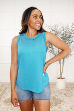 Load image into Gallery viewer, Thread Theory Round Neck Tank in Teal
