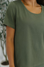 Load image into Gallery viewer, Thyme Boxy Tee in Dusty Pine
