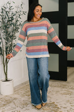 Load image into Gallery viewer, To Be Determined Drop Shoulder Top in Rust, Olive and Blue