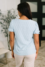 Load image into Gallery viewer, To Call My Own Textured Blouse in Powder Blue