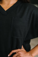 Load image into Gallery viewer, Together We're Unlimited Basic V-Neck Tee in Black