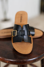 Load image into Gallery viewer, Torvi Black Slip on Sandals