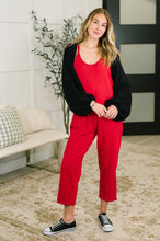 Load image into Gallery viewer, Totally Me Spaghetti Strap Jumpsuit Ruby