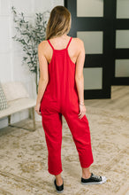Load image into Gallery viewer, Totally Me Spaghetti Strap Jumpsuit Ruby