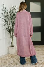 Load image into Gallery viewer, Travel Hideaway Open Front Cardigan in Cashmere Rose