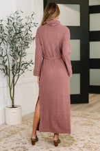 Load image into Gallery viewer, Travel Plush Knit Dress in Autumn Berry