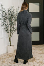 Load image into Gallery viewer, Travel Plush Knit Dress in Charcoal