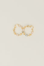 Load image into Gallery viewer, Twisted Sisters Plated Alloy Hoop Earrings